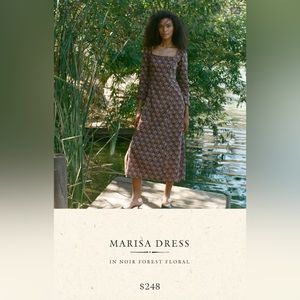 MARISA DRESS -- NOIR FOREST FLORAL / S
